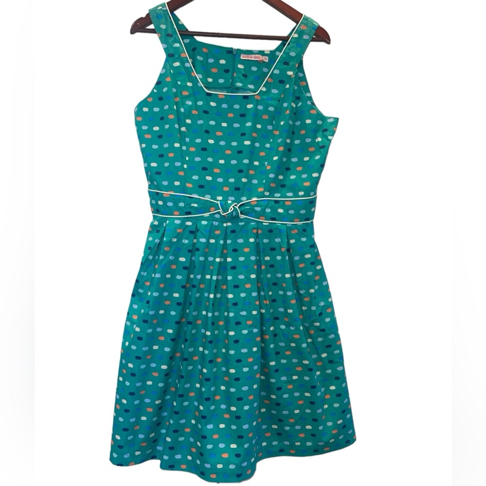 🔥4 for $75🔥 Trollied Dolly Dress Women's Medium Spotted Flare Cotton